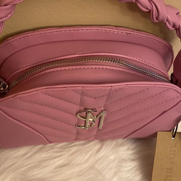 NWT Steve Madden (bhardyy) Top Handle Satchel/Crossbody - Rose Pink - Picture 6 of 7